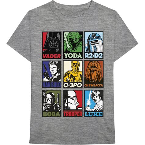 Star Wars · Star Wars Unisex T-Shirt: Character Squares (CLOTHES) [size ...