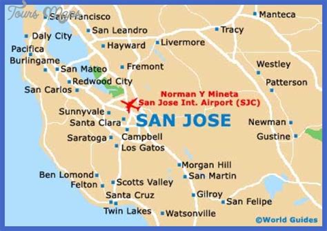 San Jose Map Tourist Attractions - ToursMaps.com