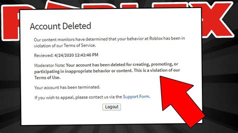 Roblox Ban Screen