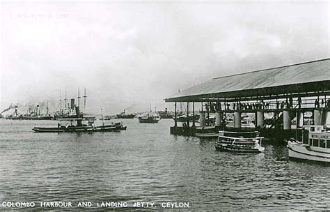 Colombo Harbour and Landing Jetty, Ceylon