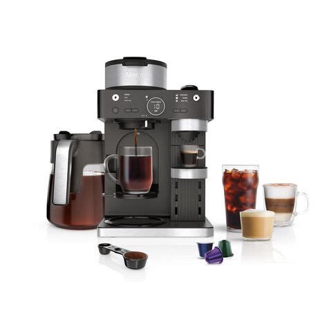 Ninja CFN601C Espresso & Coffee Barista System, Single-Serve Coffee & Nespresso Capsule ...