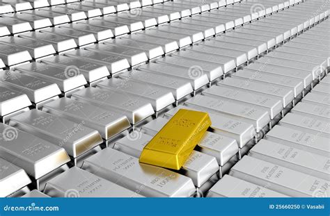 Platinum bars stock illustration. Illustration of federal - 25660250