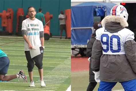 Mike McDaniel and Shaq Lawson have very different approaches to cold ...