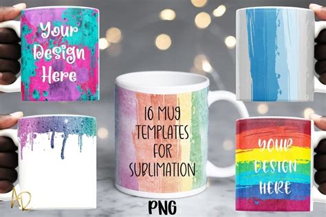 Mug Template Backgrounds for Sublimation PNG (934042)