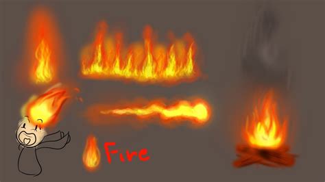 How I draw/color fire! (Tutorial/Speedpaint) - YouTube