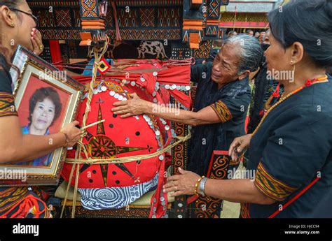 Tana Toraja, Sulawesi, Indonesia - August 15: Funeral ceremony on ...