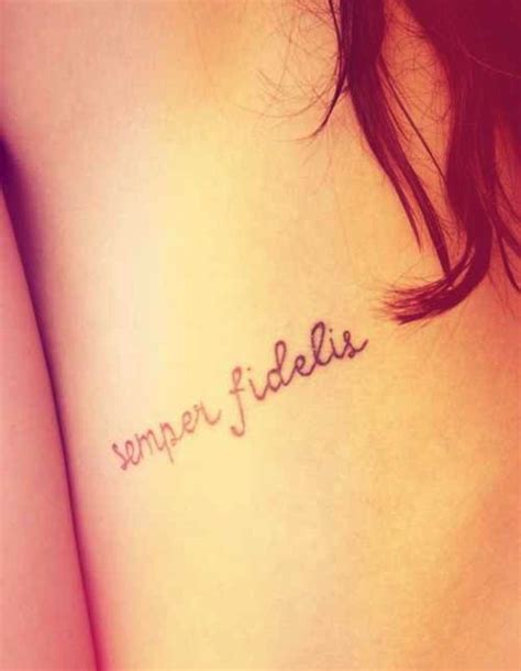 Semper Fidelis USMC motto always faithful Marine Corps Tattoos, Marine Tattoo, Mom Tattoos, Cute ...