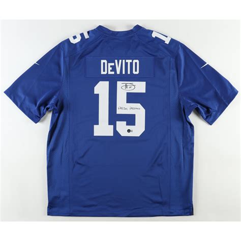 Tommy DeVito Signed Giants Nike Jersey Inscribed "Passing Paisano" (Beckett) | Pristine Auction