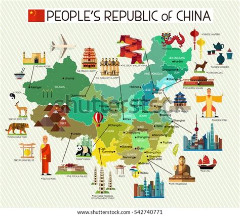 Map China Travel Iconschina Travel Map Stock Vector (Royalty Free ...