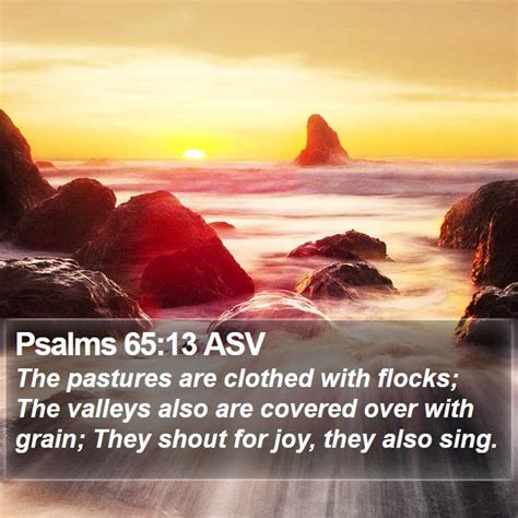 Psalms 65 Scripture Images - Psalms Chapter 65 ASV Bible Verse Pictures