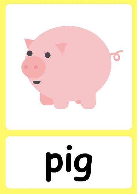 Farm Animal flashcards + FREE Farm background