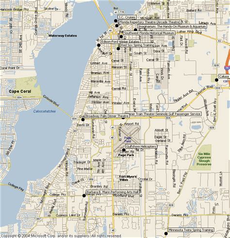 Fort Myers Florida Attractions Map/Find Sights & Things-To-Do from ...