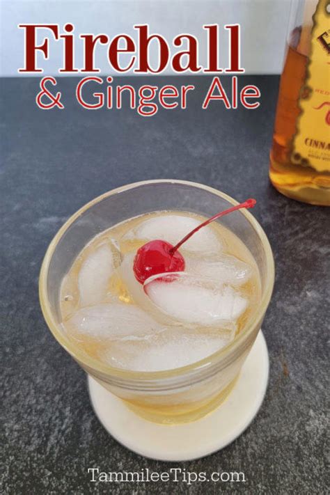 Fireball and Ginger Ale Cocktail