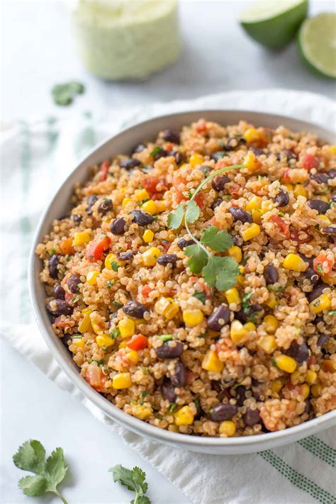 Mexican Quinoa Recipe (Dairy Free, Vegan) - Simply Whisked