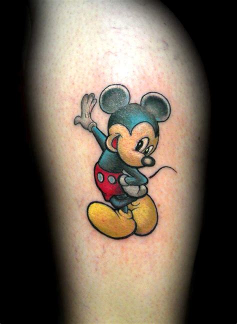 Full color Mickey Mouse tattoo by Jay Blackburn: TattooNOW