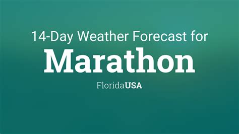 Marathon, Florida, USA 14 day weather forecast