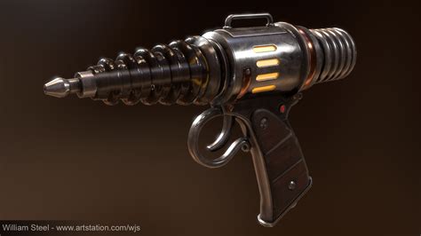 Retro-futuristic Ray Gun by William Steel : r/RetroFuturism