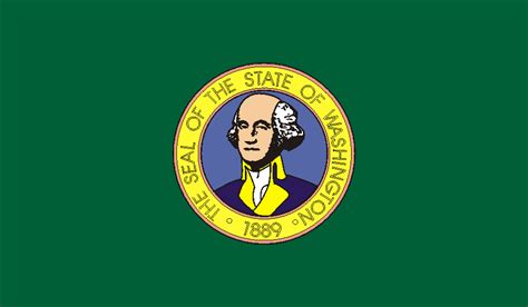 Washington | Washington state flag, State flags, Flag