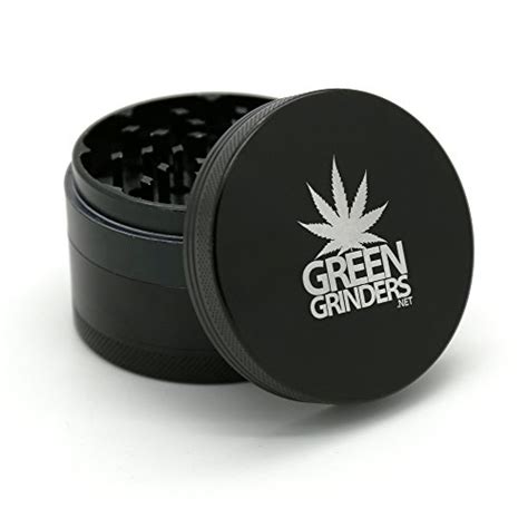 4-Piece 2.5" Weed Grinder, Marijuana Grinders, Black Herb Grinder with Kief Catcher & Scraper ...