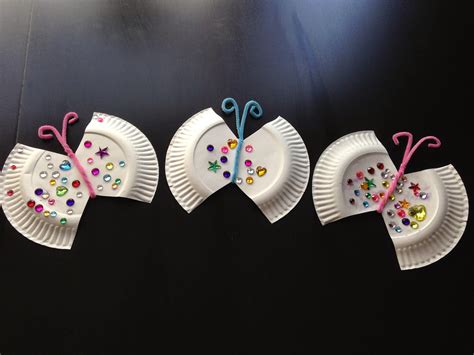 Party of 5: Paper Plate Jeweled Butterfly Craft