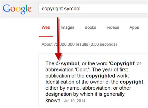 How to Insert the Copyright Symbol on Your Website - Website Creation ...