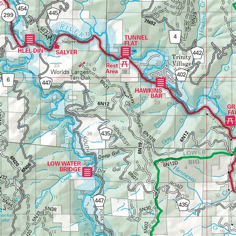 Six Rivers National Forest Visitor Map (South) by US Forest Service R5 ...