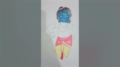 SRI KRISHNA PENTING !! #artwork #artist #viral #shorts #trending - YouTube