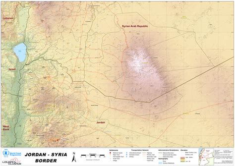 Jordan - Syria Border Map (20 April 2013) - Syrian Arab Republic ...