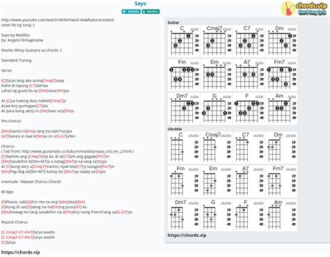 Chord: Sayo - tab, song lyric, sheet, guitar, ukulele | chords.vip