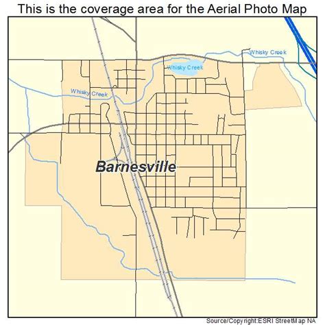 Aerial Photography Map of Barnesville, MN Minnesota