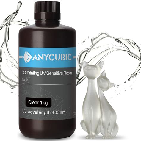 Buy ANYCUBIC 3D Printer Resin, 405nm SLA UV-Curing Resin, High Precision & Rapid Photopolymer ...