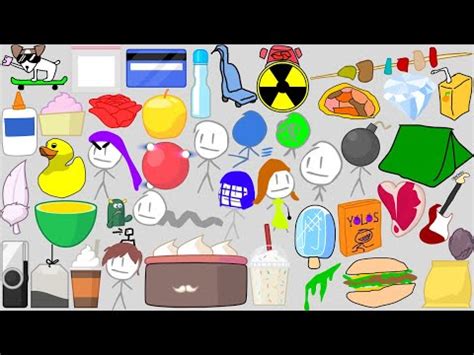 BFDI Mini Elimination Order - YouTube