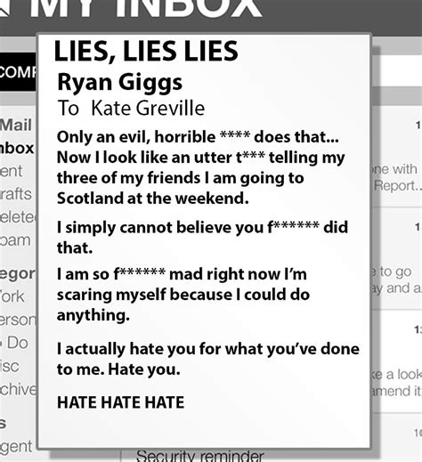 Ryan Giggs emailed his ex-girlfriend: 'I'm so f***ing mad, I'm scaring ...