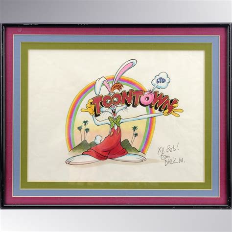 Lot #1483 - WHO FRAMED ROGER RABBIT (1988) - Framed Hand-Drawn Richard ...