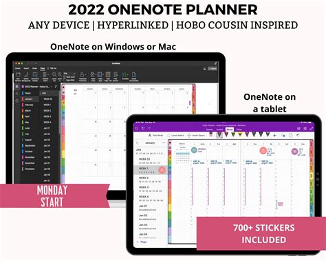 Make planning fun with this OneNote Digital Planner for 2022. This monthly, weekly and daily ...