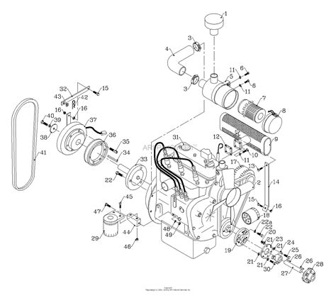 Kubota Engine Parts Diagram