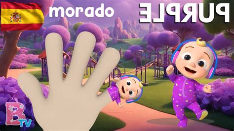 SPANISH COCOMELON COLOURS FINGER FAMILY Nursery Rhymes & Kids Songs ...