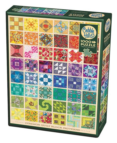 Common Quilt Blocks Puzzle (1000 piece) | Cobble Hill Puzzle Company