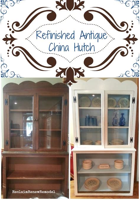 Reclaim, Renew, Remodel: Furniture Fridays - Refinished Antique China Hutch