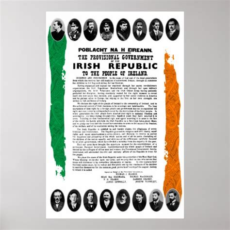 1916 Irish Proclamation of Independence Poster | Zazzle.com