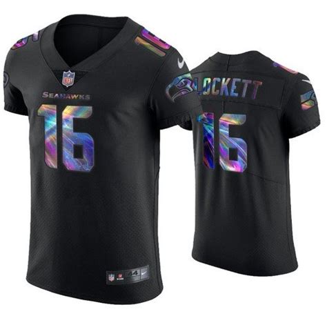 Seahawks Tyler Lockett Holographic Black Edition Jersey – US Sports Nation