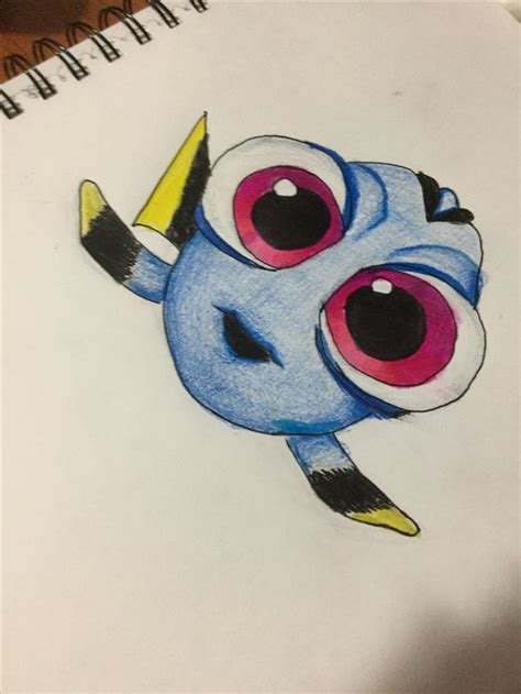 Baby dory | Baby dory, Indie drawings, Disney art