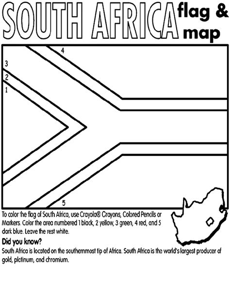 South Africa Flag Coloring Page - Coloring Home