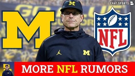 MORE Jim Harbaugh NFL Rumors - Michigan Football Players Considering ...