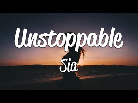 Sia - Unstoppable (Lyrics) music｜MixerBox OnePlayer