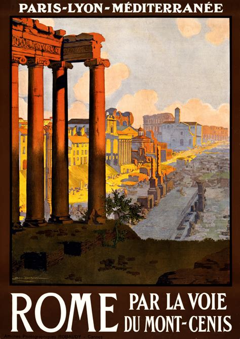 Vintage Rome Travel Poster Free Stock Photo - Public Domain Pictures