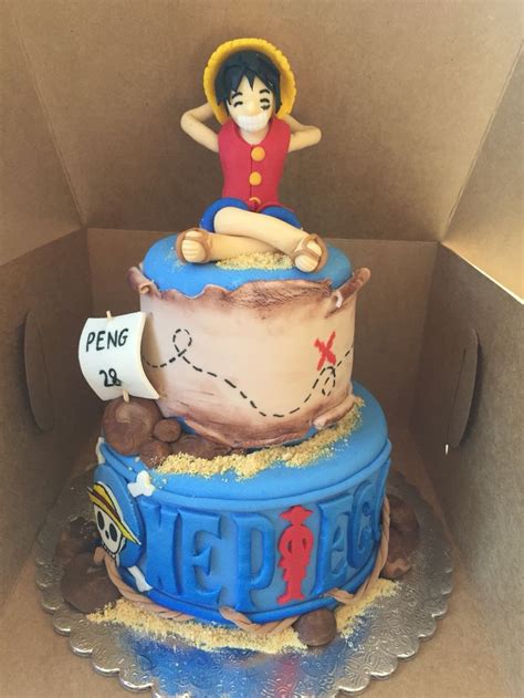 One piece themed cake | Themed cakes, One piece themed cake, Cake