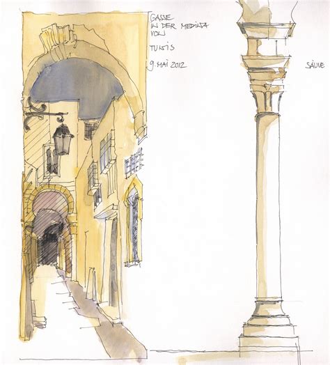 https://flic.kr/p/ry3yvr | Tunis, Medina, TUN | 9.5.2012 Art Sketches ...