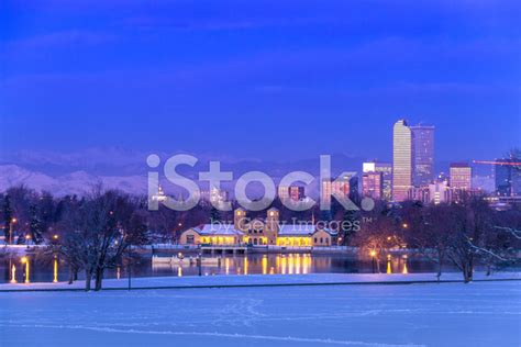 Denver Colorado Skyline In Snow Feb 2013 Stock Photo | Royalty-Free ...