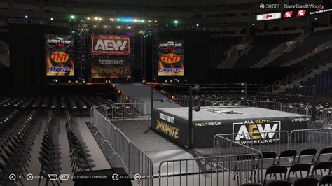 Made another AEW Tuesday Night Dynamite arena. Wanted to make it feel ...